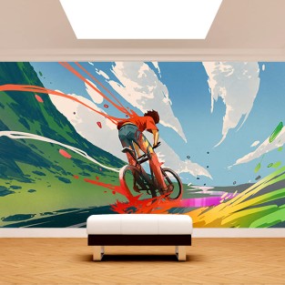 Fotomural vinilo ciclismo